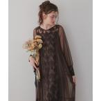 ショッピングドレス ドレス モールレースサイドティアードドレス