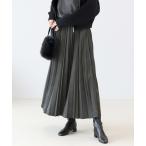 ショッピングVita スカート スエードポンチプリーツロングスカート