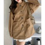 コート アウター フェイクスウェード シャツ ジャケット レディース