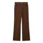 ショッピングファーファ ジーンズ デニム デニムパンツ リボンステッチセミフレアデニムパンツ レディース