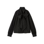 ショッピングファーファ ブラウス シャツ ビジュー付きボウタイブラウス レディース