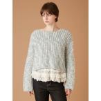 ショッピングファーファ ニット セーター ミックスヤーンチャンキーセーター レディース