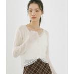 カーディガン レースカーディガン　605966 レディース