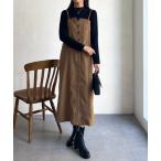 ワンピース Iラインキャミワンピース×インナーニットプルオーバー