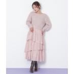 スカート ランダムティアードスカート