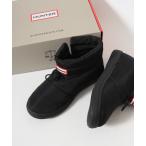 ショッピングブーティー ブーツ HUNTER イン/アウト コージー パフ サイド ベント ブーティー レディース