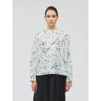 ブラウス シャツ mizuiro ind プリントバックギャザーシャツ レディース