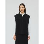 ショッピングジレ ベスト ジレ mizuiro ind 襟付きワイドベスト レディース