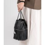 ショッピングバケツ ショルダーバッグ バッグ 「MARCO MASI/マルコ・マージ」巾着　ショルダーバッグ　バケツバッグ　フリンジバッグ レディース メンズ