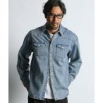 シャツ 「INDIGO LABEL」 DENIM WESTERN SHIRT：8オンス デニム ウエスタンシャツ メンズ