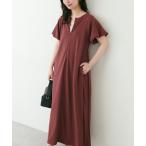 ショッピングレンガ 「natural couture」 半袖ワンピース MEDIUM レンガ レディース