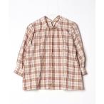 「NATURAL BEAUTY BASIC」 7分袖ブラウス MEDIUM ブラウン レディース