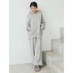 パジャマ ルームウェア 裏毛ロングパンツ レディース