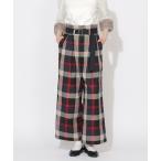 パンツ クレストブリッジチェックベルテッドパンツ レディース