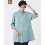 ブラウス シャツ 「L」「カタログ掲載」フィブリルライクサテンビジューシャツ レディース