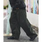 ショッピングコーデュロイ パンツ ワイドシルエット ブリーチ加工 カーブ コーデュロイパンツ メンズ