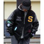 ブルゾン アウター 限定展開 マルチ 刺繍ワッペン スタジャン メンズ レディース