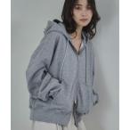 パーカー ダブルジップベーシックパーカー レディース