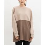 ショッピングチュニック tシャツ 配色チュニック レディース