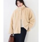 ブルゾン アウター スタンドカラーボアブルゾン レディース