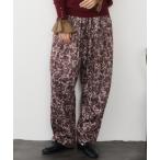 パンツ ヴィンテージフラワーコクーンイージーパンツ レディース