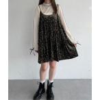 ワンピース アソートベロアリボンティアードキャミワンピース/チュニック