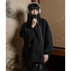 トレーナー スウェット ハイネックデザインZIPスウェット メンズ レディース
