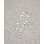 ショッピングチェーン ピアス フラワーチェーンピアス レディース