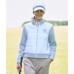 ショッピングコンビ ブルゾン アウター ニットコンビパデットブルゾン レディース