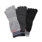 靴下 Coleman/コールマン くるぶし上 5本指 ショートソックス 靴下 3足セット 25〜27cm メンズ