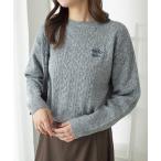 ニット セーター UMBRO・alotta別注/ミニケーブルニットトップス レディース