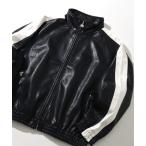 ジャージ 「FUBU/フブ」 Faux Leather Track Jacket / フォウ レザー トラック ジャケット メンズ レディース