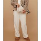 パンツ サマ見えあったかワイドパンツ「低身長サイズあり」/593424 レディース