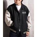 スタジャン ロゴ刺繍 オーバーサイズ デニムスタジャン / Logo Embroidered Oversized Denim Stadium Jack