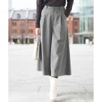 パンツ 「2025AW」TRソフトストレッチ裏起毛ガウチョパンツ/洗える レディース
