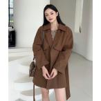 ピーコート pコート 「Jasmine」ルーズオーバーコート レディース