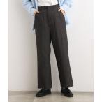 ショッピングパンツ パンツ 裏起毛デニムライクストレートワイドパンツ レディース