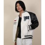 スタジャン ワッペンロゴPUスタジャン/Patch logo PU stadium jacket メンズ