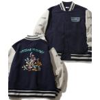 スタジャン 「Disney/ディズニー」アートワークデザイン フリースボンディング スタジャン レディース メンズ