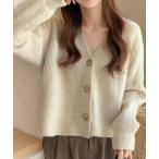 カーディガン ビッグボタンニット�