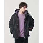 ブルゾン アウター パデッド ツイル レイヤードフード ジャケット -撥水機能- メンズ