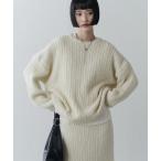 ニット セーター スパンコールセットアップ レディース