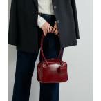 ショッピングエナメルバッグ ボストンバッグ 「cache cache(カシュカシュ)」エナメル中型ボストン レディース