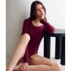 インナーシャツ 肌着 あったかインナー　テディ　ボディスーツ　10分袖 レディース