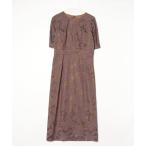 「AIMER」 「aimer anche」半袖ワンピース LARGE ブラウン レディース