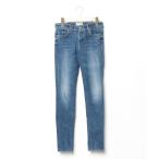 [Moname] обтягивающие джинсы брюки 24inch голубой женский 