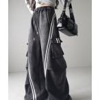 「me+em select」 カーゴパンツ FREE ブラック レディース