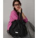 ショッピングフリル トートバッグ 「BONLECILL Marche」「マチあり」フリルドロストトートバッグ レディース