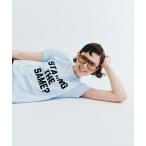 tシャツ Teya　Flock Letter T-shirts レディース