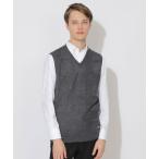 ショッピングブラックレーベル ベスト ジレ 「WEB限定」シャドーチェックニットベスト メンズ